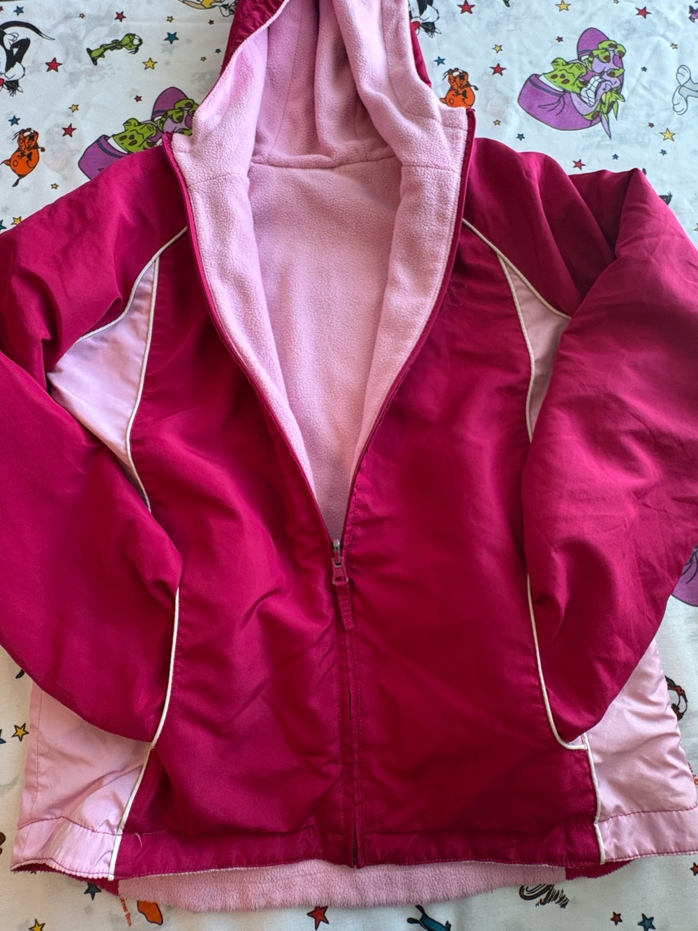 Double Sided Pink Hooded Jacket